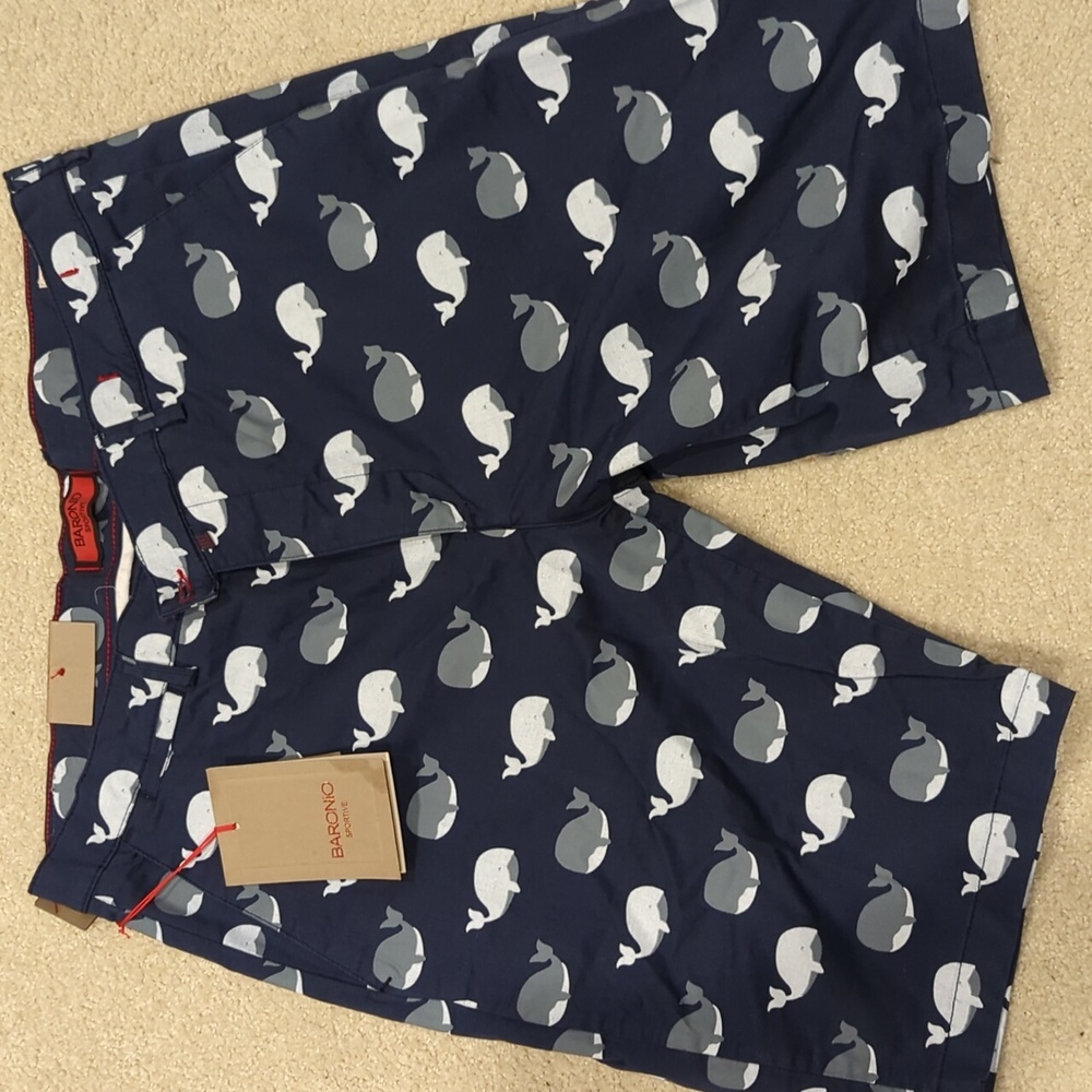 Baronio Summer Whale Shorts Men Size 38